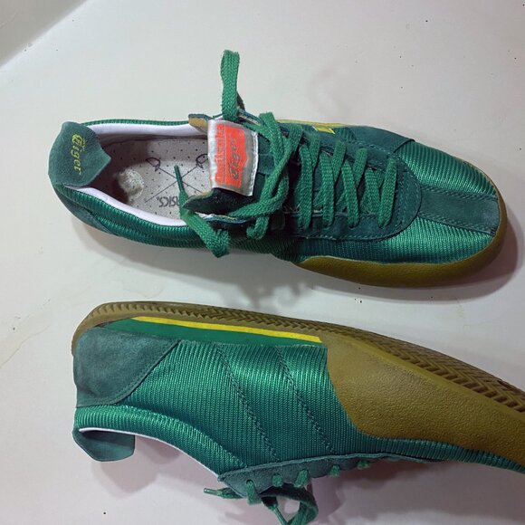 COPY - ONITSUKA TIGER OASICS Vintage Retro Green Yellow Men's Sneakers SIZE 9.5 - Picture 3 of 5